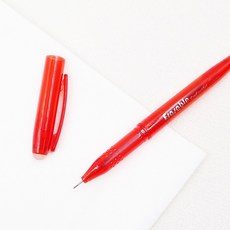 마미쏘잉/ 원단용 수성펜 0.5mm 레드/ 챠코펜, 1개, 레드