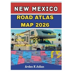 (英文圖書)New Mexico Road Atlas Map 2026: Detailed State & County Maps with Highway Routes... 平裝版, Independently Published, 英文