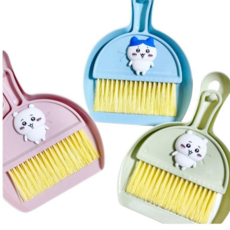 치이카 먼작 귀여운 미니 쓰레받기빗자루 셋트, 그린, 1개