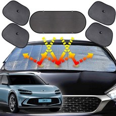 GV60 햇빛가리개 6종세트 차박용품 onedaytem*0815879001EA, 앞창외부장착6종세트