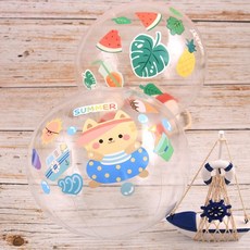 삼광문구 여름 투명 비치볼 꾸미기 만들기세트 3종, 고양이스티커