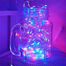 MZ 라이트 USB LED 4색 칼라 와이어 줄조명 DIY 벽트리, 1개