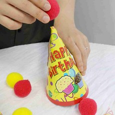 펠트 폼폼이 공예 재료 40mm 색상 혼합 핸드메이드소재, 검정