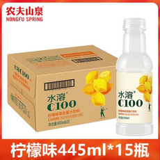 농부산천 중국 식품 c100 왕훙 레몬 복합 과일 주스 음료 C, 445ml, 15개