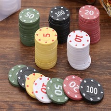 스토리 숫자형 컬러 포커칩 게임칩 100p 홀덤게임 숫자칩