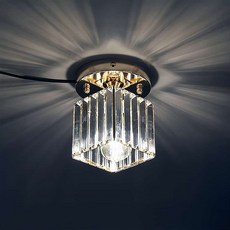 거실 직부등 X6958-1 샴페인골드 현관 크리스탈 외부벽등 천장등 교체 아파트