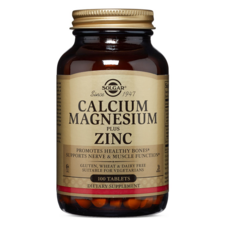 SOLGAR 鈣鎂鋅綜合補充錠, 100顆, 1罐