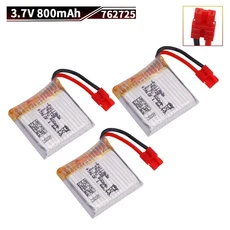 호환 SYMA X21 배터리 쿼드콥터 3.7 V용 5in1 충전기가 포함된 800mah 충전식 Lipo 762725, 08 4B