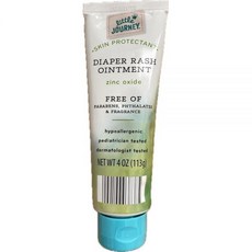 Little Journey 기저귀 크림 산화아연 무첨가 - 파라벤 및 프탈레이트 비타민 E 함유 파편. 화이트