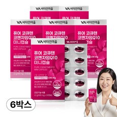 비타민마을 퓨어 코큐텐 코엔자임Q10 미니캡슐 12g, 30정, 6개