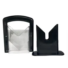 오리지널 베이글 절단기 스테인리스 스틸 블레이드 슬라이서 주방 베이킹 도구 머핀 롤 번용 톱니형 블레이, 01 red