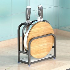 스탠드 정리 디자인 랙 가정용 뚜껑 접시 스틸 물빠짐 주방 도마 선반 북유럽, 듀얼기능성(도마걸이x칼걸이)물받이 없음, 1개