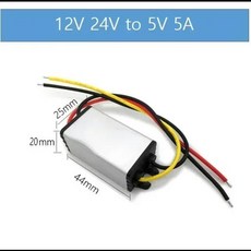 12V 24V에서 5V 1A-40A DC DC 스텝 다운 컨버터 안정기 8-36V에서 5V 버크 모듈 전압 조절기 자동차 LED CE용, 01 12V 24V, 01 5V