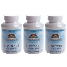 SOURCE NATURALS L-色胺酸補充膠囊 500mg, 60 件, 3個