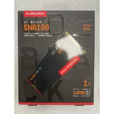 WD_BLACK SN8100 1TB PCIe Gen5 M.2 2280 NVMe SSD 固態硬碟