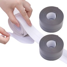 유양물산 초강력 방수테이프 다용도 욕실 싱크대, 라이트 그레이, 2개