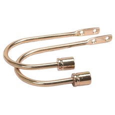 창문 치료용 드레이퍼 후크 세트 2Pcs 벽걸이 커튼 타이백 홀더, Gold