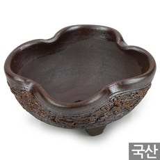 세인화분 국산 행운 네잎 클로버 옹기 화분 - 중형 다육화분 다육이화분, 1개, 클로버 옹기화분