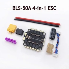 YSIDO 브러시리스 4-in-1 ESC 50A 60A BLHELI_S Dshot600 2-6S Lipo 30.5mmX30.5mm Mark4 7in 프레임 FPV, 02 BLS-50A 4-in-1 ESC, 02 BLS-50A 4-in-1 ESC