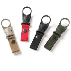 휴대용 등산 물병고리 생수병 고리 홀더 블랙+레드+카키+베이지 4개입, 베이지+카키+블랙+레드, 4개