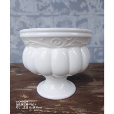 陶瓷冠軍杯 歐式現代花器 黑色, 白色