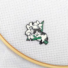 크로스 마그네틱 니들 마인더 자석 에나멜 바늘 홀더 귀여운 재봉 선물, 1개, 2. Grey