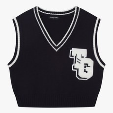 더데이걸 [주니어] 블링 장식 크롭 스웨터 조끼 TGVK25101_NC불광점