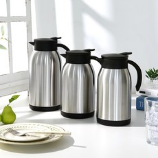 플라라 스틸써몰 보온보냉 주전자, 1개, 실버, 900ml