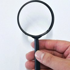 가벼운 미니 돋보기 휴대용 확대경 독서 관찰 시력 보조 렌즈, 1개, 상세페이지 참조