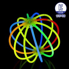 로앤제이 야광봉 야광 소품 스틱 팔찌 클럽 콘서트 축제 할로윈 파티용품 공, 1개, 공(2개입)