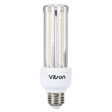 비츠온 LED 투명 콘램프 삼파장 전구 램프 15W E26, 1개, 주광색