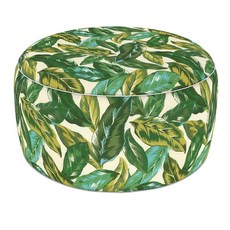 LVTXIII 실내/실외 엑스트라 라지 공기 주입식 오토만 푸프 D78.7 x 높이 35.6cm(31 14인치) 손잡이가 달린 원형 발판 파티오 캠핑 해변 무성한 잎, LVTXIII 실내/실외 엑스트라 라지 공기 주입식 오