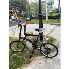 兒童自行車鞍座：安全舒適親子騎行必備，讓孩子輕鬆參與自行車探險, 扶手款無護欄安全帶適合4歲以上, 1個