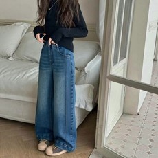 賣場優選新款可愛童裝女童牛仔褲女童牛仔褲秋裝新款韓版兒童長褲洋氣小女孩百搭休閒闊腿褲潮潮流