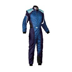 에이투지커넥트 OMP 레이싱 점프슈트 KS-3 통기성 방수 남녀공용, 파란색