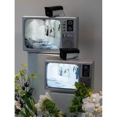 CCTV 포토존 브라운관 TV 레트로 아날로그 재생가능 송출기, 14인치재생+U디스크