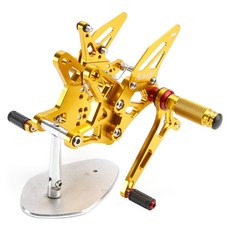 Kawasaki ZX6R ZX-6R 2021-2024專用CNC腳踏後移組, 1個, 金色