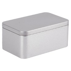 은색 차용 통 차 틴 음식 보관 용기 뚜껑 플래티넘 132x83x6cm
