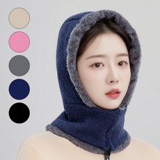 예스키모 집업 퍼니트 워머 겨울 복면 후드 넥워머 털모자 바라클라바, 상세페이지 참조