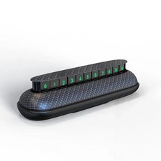 임시 주차 번호 표지판 양면 푸시 숨기기 차량 자동차 지원 인테리어 제품, 1개, 1. 검정색