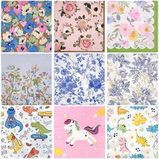 유니콘 파티용 디자인 테이블 종이 냅킨 20매입