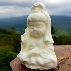 淨念吉祥小佛之寶瓶觀音 擴香石含珪藻土具吸濕防潮性, 單買寳瓶觀音