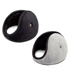 1+1 이벤트) 드림시오 남녀공용 방한 대형 귀마개 겨울 귀덮개 귀도리, 블랙+그레이, 2개