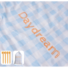 패링치즈 감성 피크닉매트 초경량 돗자리 지주핀 포함, Day스카이블루