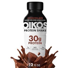 Oikos Protein Shake Chocolate 30g High Protein Drinks Shelf Stable Ready to Drink 5g Prebiotic, 1개, 354ml
