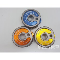RPM CNC 鋁合金 鎖頭蓋 鑰匙蓋 適用於 雷霆 G5 GP VJR 超5 NKT300, 橘, 1個