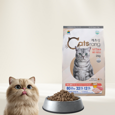 캐츠랑 비타플러스 고양이 사료 전연령 건식사료, 닭+쌀+야채, 2kg, 1개