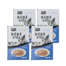 테비토퍼 쮸루쮸루 프랜즈 고양이간식, 48개, 33g, 헤어볼 48개, 33g, 헤어볼
