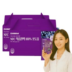 포도즙 착즙 원액 NFC 과채주스 국내산 식약청 HACCP 인증, 2박스, 3L