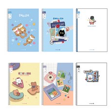 모닝글로리 초등 스프링 영어노트 (넓은칸/10줄) 초등영어 초등노트 낱권, B(핑크계열)